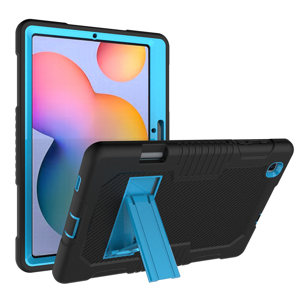 Hit Color Galaxy Tab S6 Lite Shockproof Case Combo Silicone PC Rugged Stand