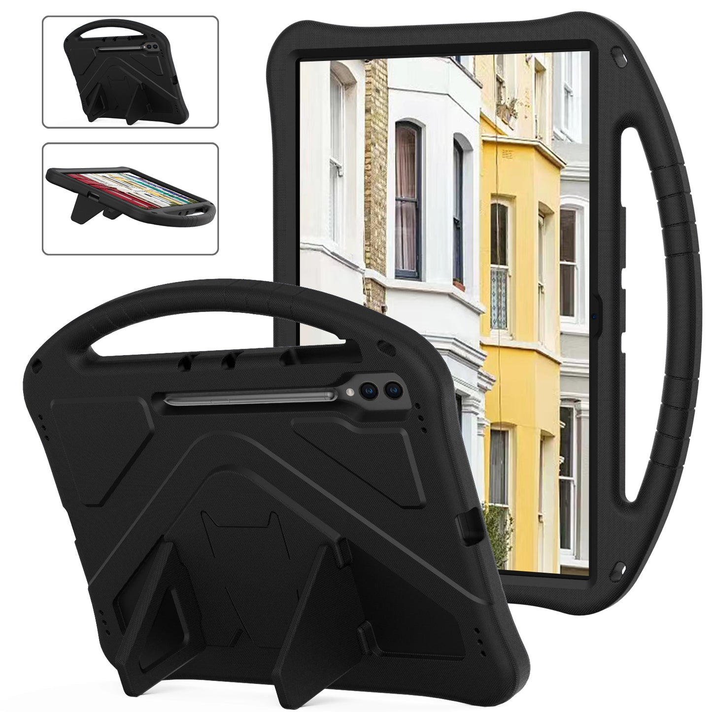 Great Flying Man Galaxy Tab S8 Ultra EVA Case Hand Handle Stand Military Protection