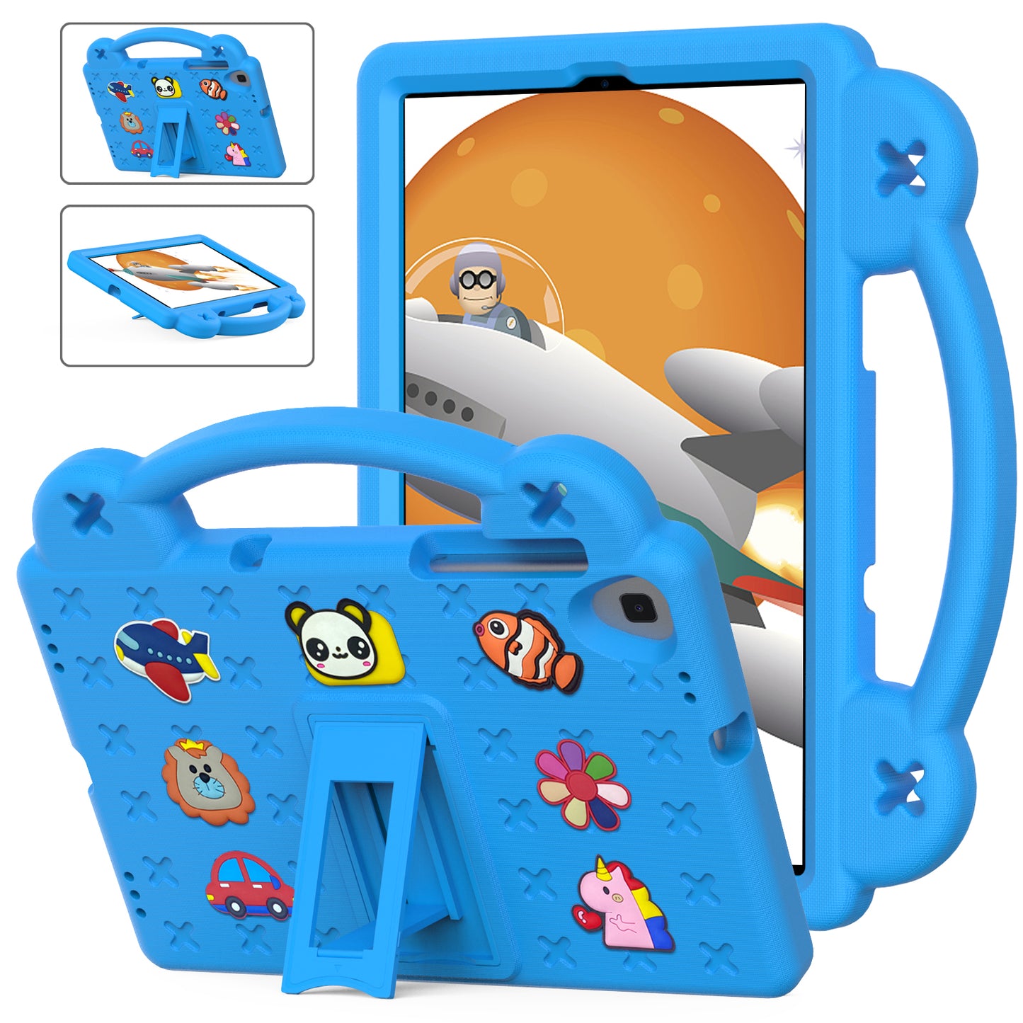 Berenstain Bear Galaxy Tab A 10.1 2019 EVA Case Children's Cartoon Flat Kickstand