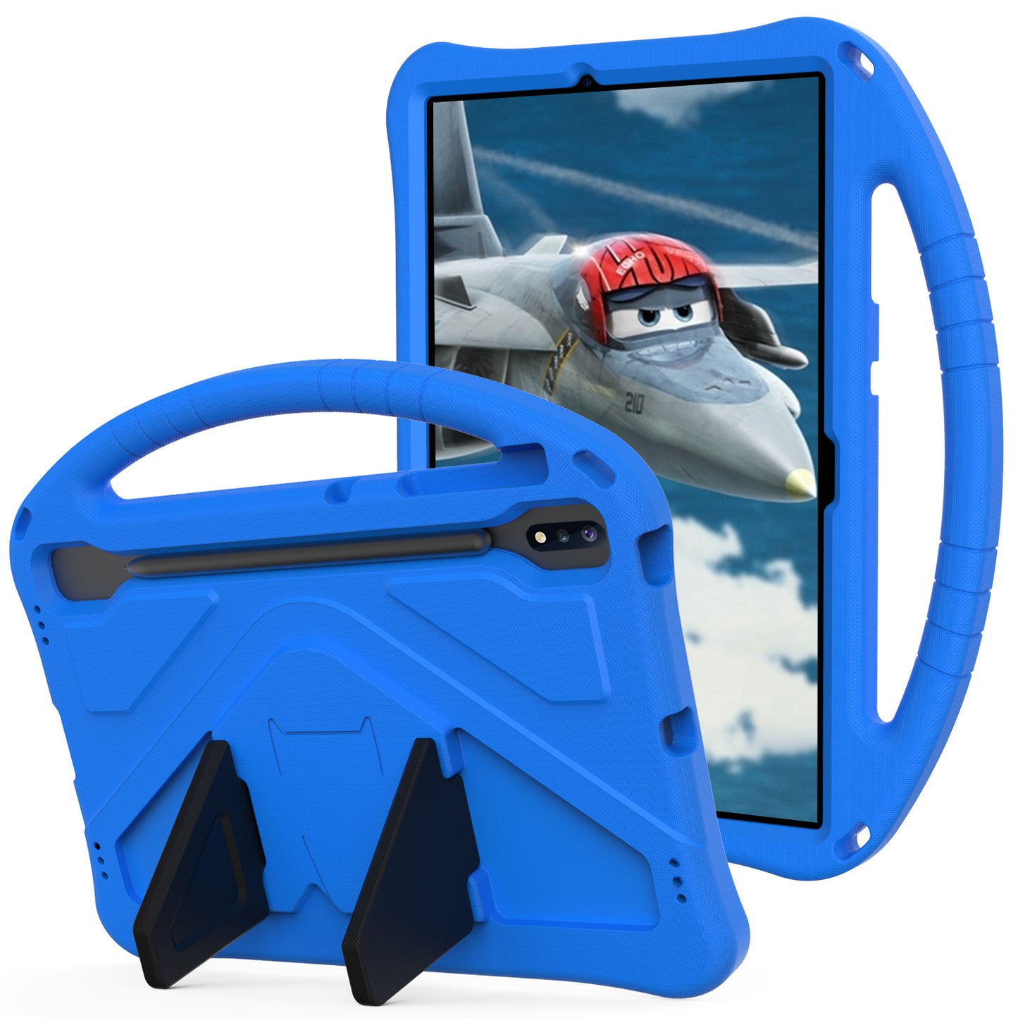 Great Flying Man Galaxy Tab S8 EVA Case Hand Handle Stand Military Protection