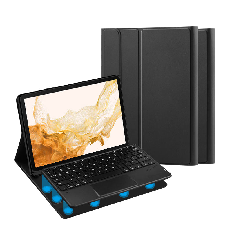 Classical Book Samsung Galaxy Tab S8 Keyboard CaseTouchpad Stand Detachable