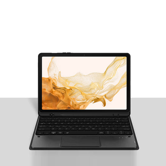 Classical Book Samsung Galaxy Tab S8+ Keyboard Case Touchpad Stand Detachable