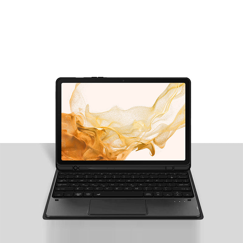 Classical Book Samsung Galaxy Tab S8 Keyboard CaseTouchpad Stand Detachable