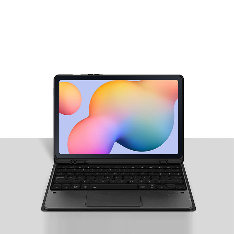 Classical Book Samsung Galaxy Tab S6 Lite Keyboard Case with Touchpad Stand