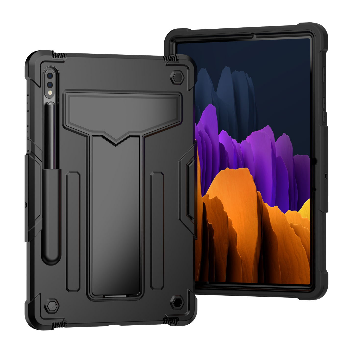 Hit-Color Shark Galaxy Tab S8 Shockproof Case Heavy Duty Kids Safety