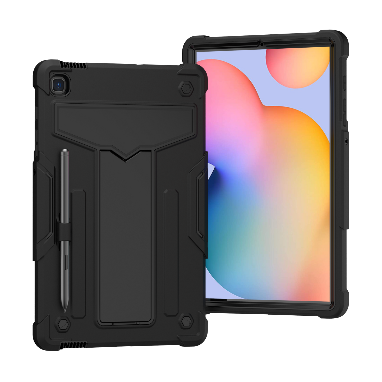 Hit-Color Shark Galaxy Tab S6 Lite Shockproof Case Heavy Duty Kids Safety