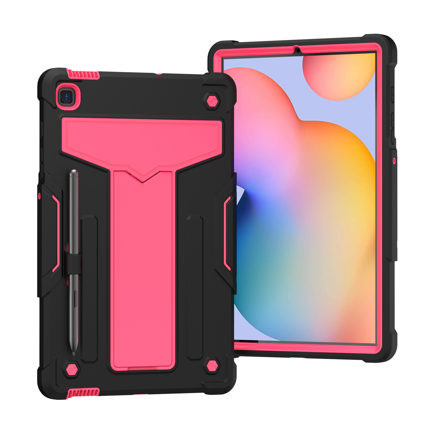 Hit-Color Shark Galaxy Tab S6 Lite Shockproof Case Heavy Duty Kids Safety