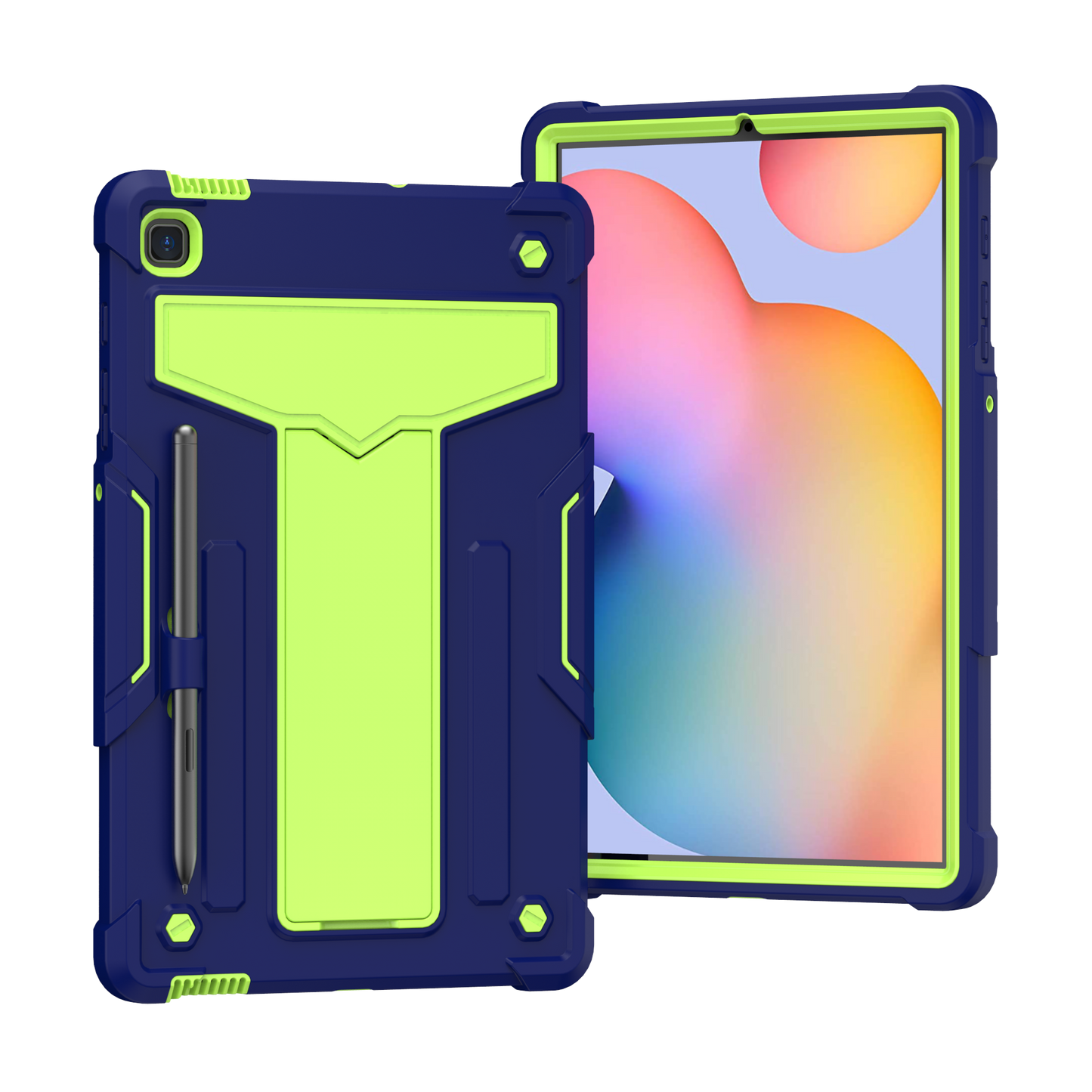 Hit-Color Shark Galaxy Tab S6 Lite Shockproof Case Heavy Duty Kids Safety