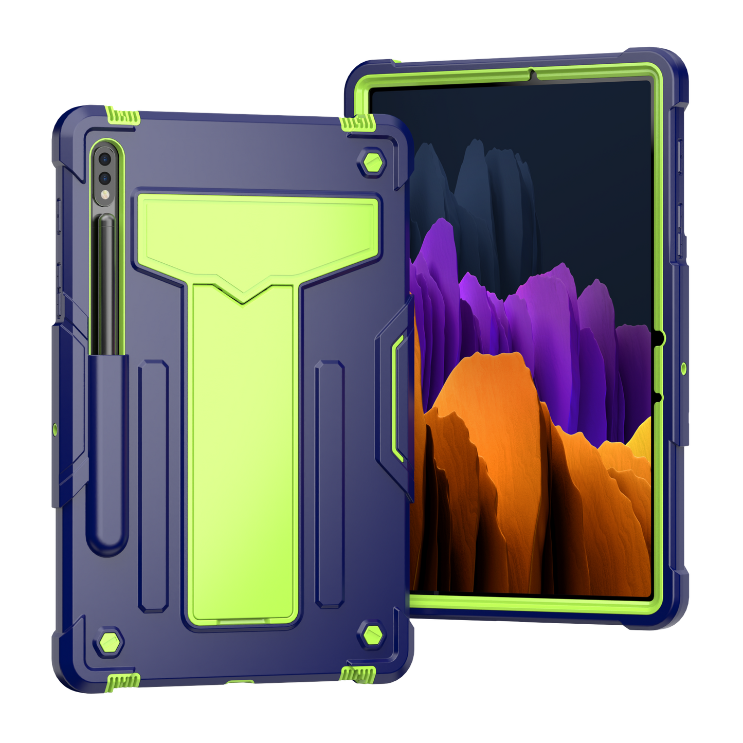 Hit-Color Shark Galaxy Tab S8 Shockproof Case Heavy Duty Kids Safety