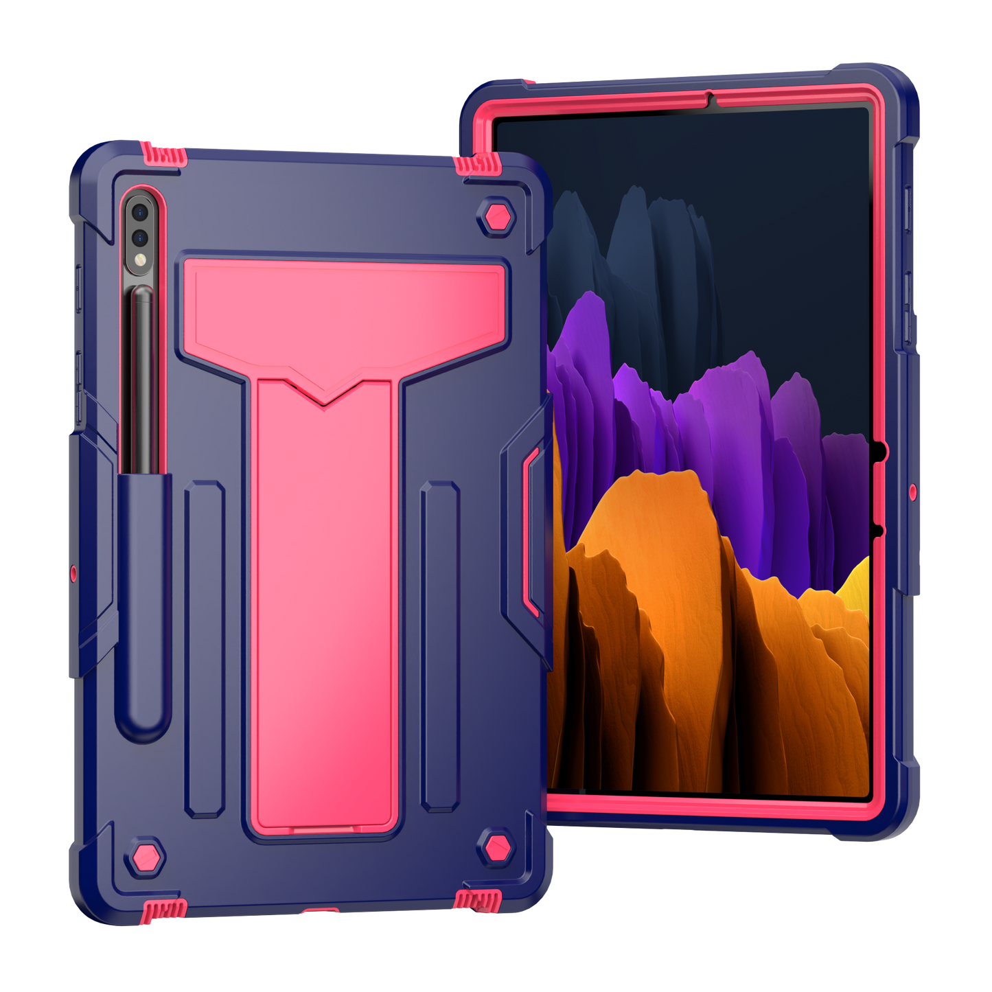 Hit-Color Shark Galaxy Tab S8 Shockproof Case Heavy Duty Kids Safety