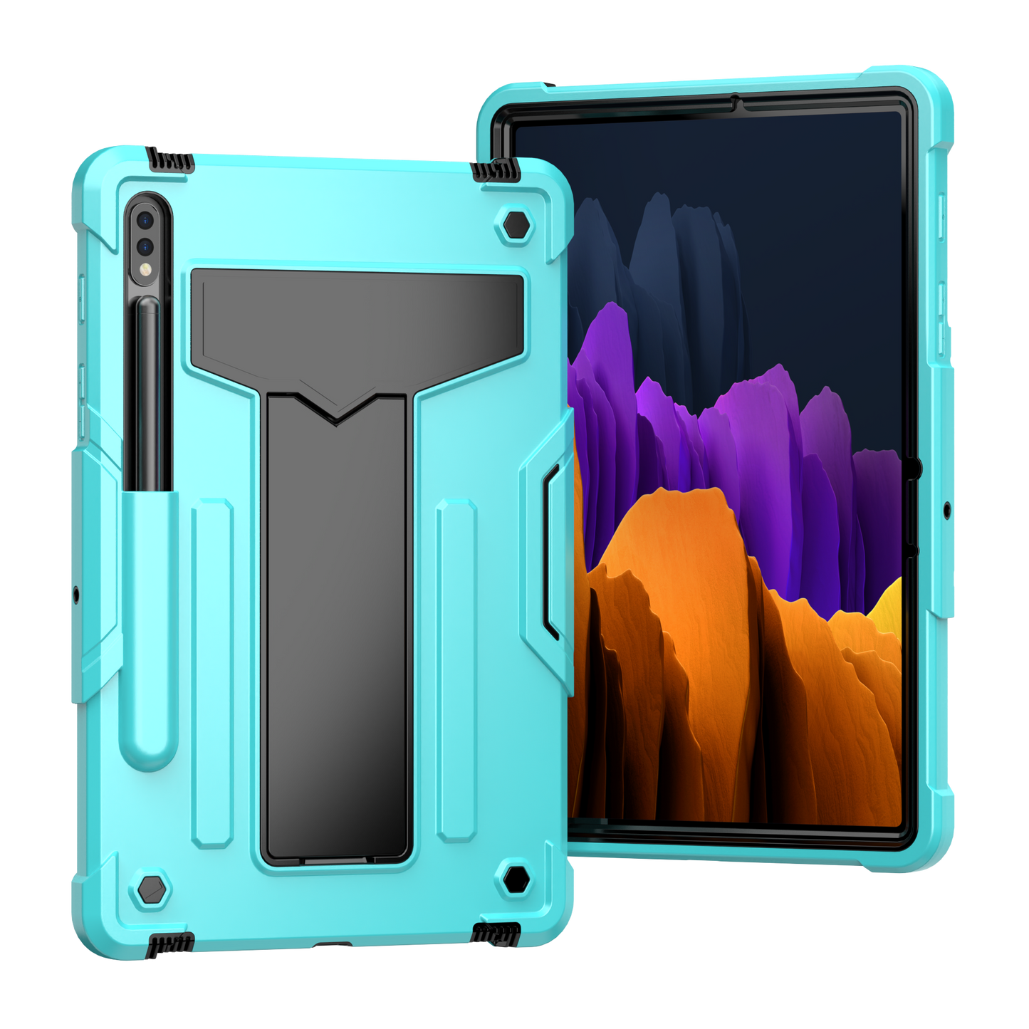 Hit-Color Shark Galaxy Tab S8 Shockproof Case Heavy Duty Kids Safety