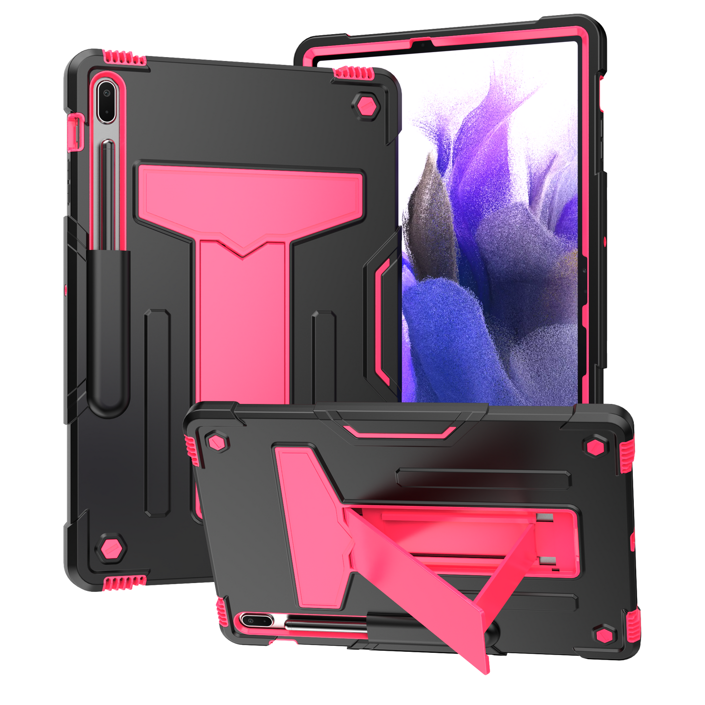 Hit-Color Shark Galaxy Tab S8+ Shockproof Case Heavy Duty Kids Safety