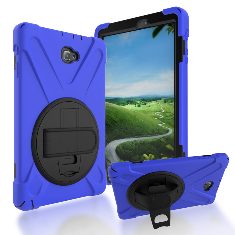 Pirate King Galaxy Tab A 10.1 (2017) with S-Pen Case 360 Rotating Stand Shoulder Strap