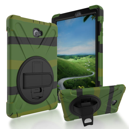 Pirate King Galaxy Tab A 10.1 (2017) with S-Pen Case 360 Rotating Stand Shoulder Strap