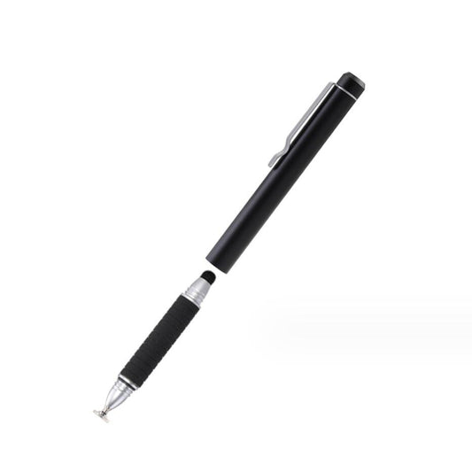 Phone Tablet Capacitive Screen Disc Touch Pen Dual Carbon Fiber Tip 2-in-1 Stylus