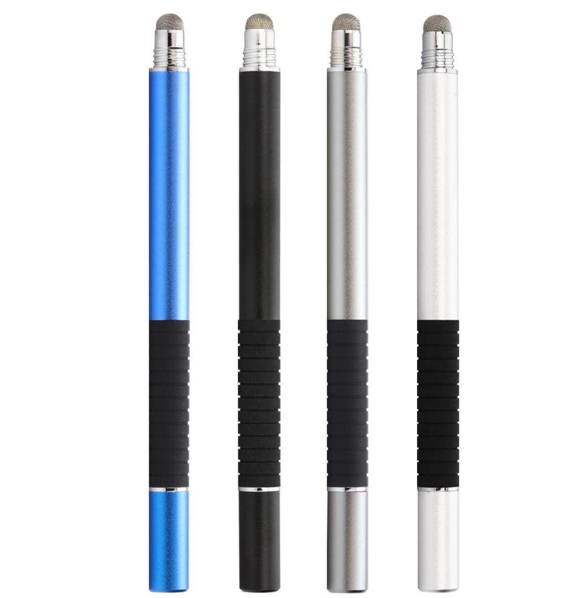 Capacitive Screen Phone Tablet Stylus Cloth Tip Dual Suction Dics 2-in-1 Touch Pen