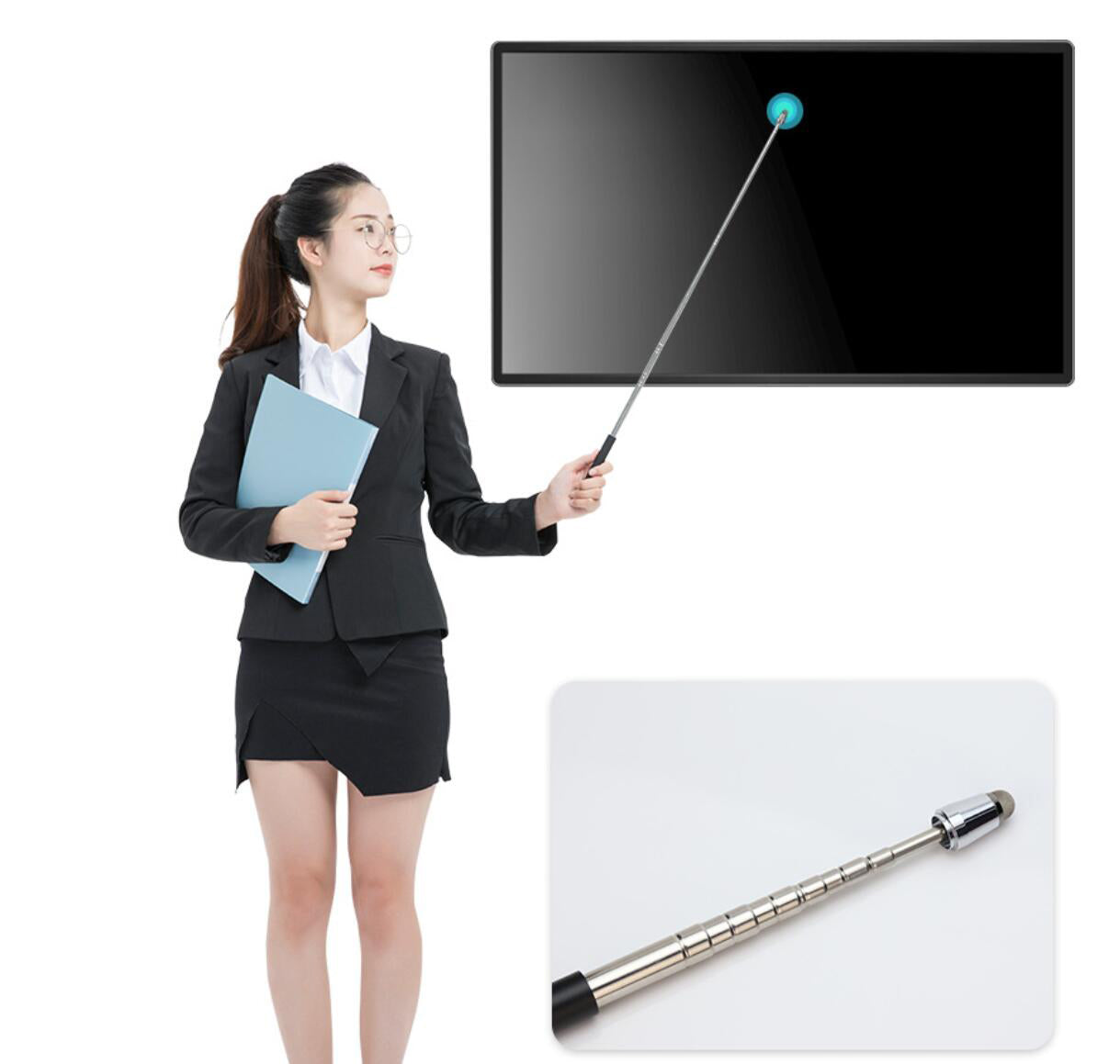 1M Teaching conference Telescopic Stylus Universal Smart Screen Touch Pen Teacher's Stick