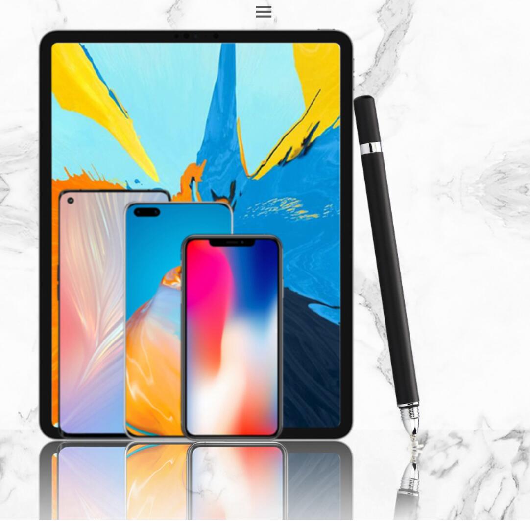 2 in 1 Ink Refill Dual Disc Handwriting Pen Phone Tablet Universal Stylus