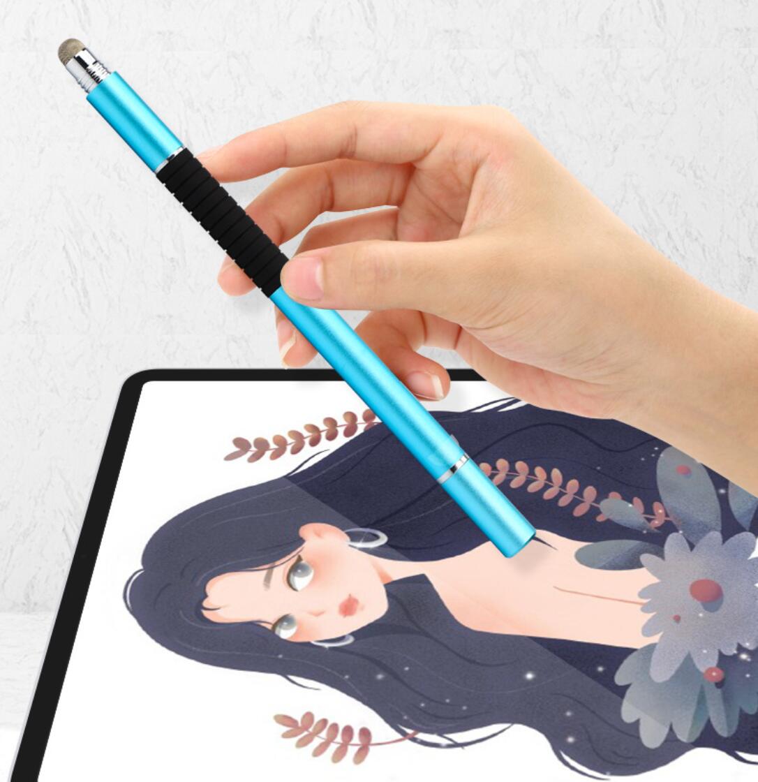 Cloth Tip Dual Suction Disc with Writing Refill Capacitive Screen Pen Tablet Stylus