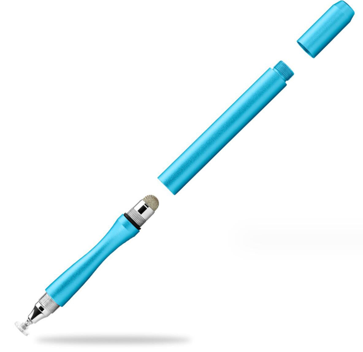 2 in 1 Cloth Tip Dual Suction Disc Interchangeable Capacitive Pen Phone Tablet Painting Stylus