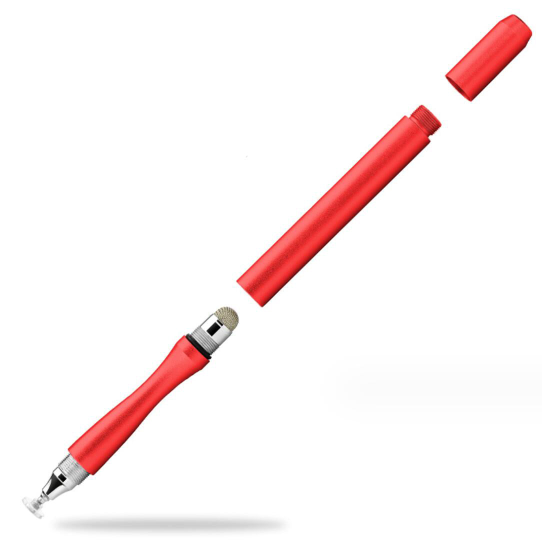 2 in 1 Cloth Tip Dual Suction Disc Interchangeable Capacitive Pen Phone Tablet Painting Stylus
