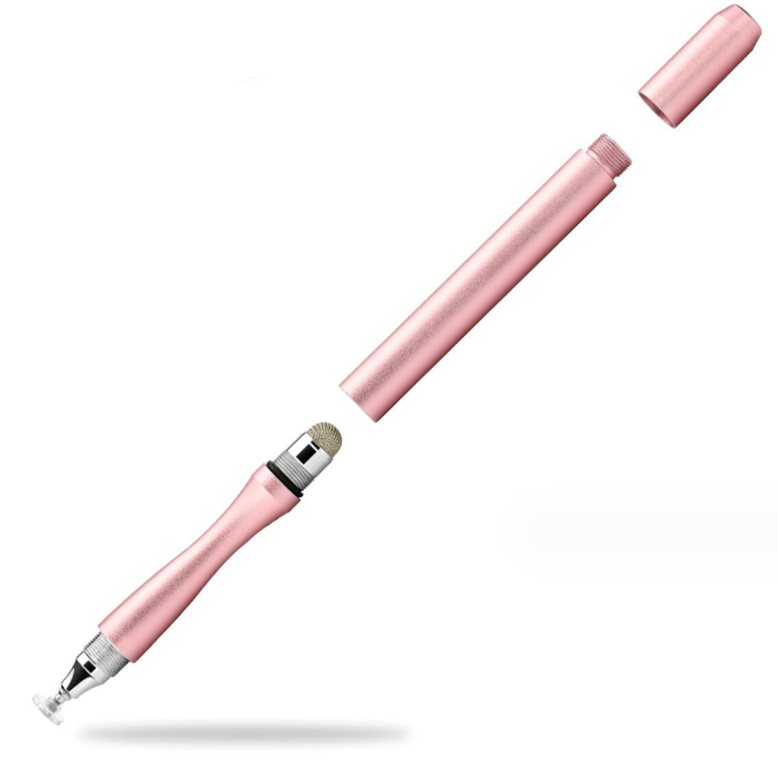 2 in 1 Cloth Tip Dual Suction Disc Interchangeable Capacitive Pen Phone Tablet Painting Stylus