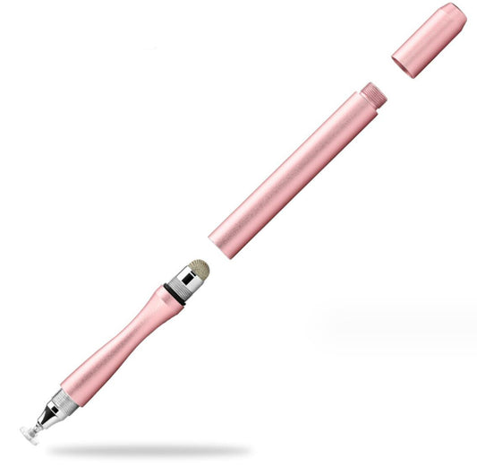 2 in 1 Cloth Tip Dual Suction Disc Interchangeable Capacitive Pen Phone Tablet Painting Stylus
