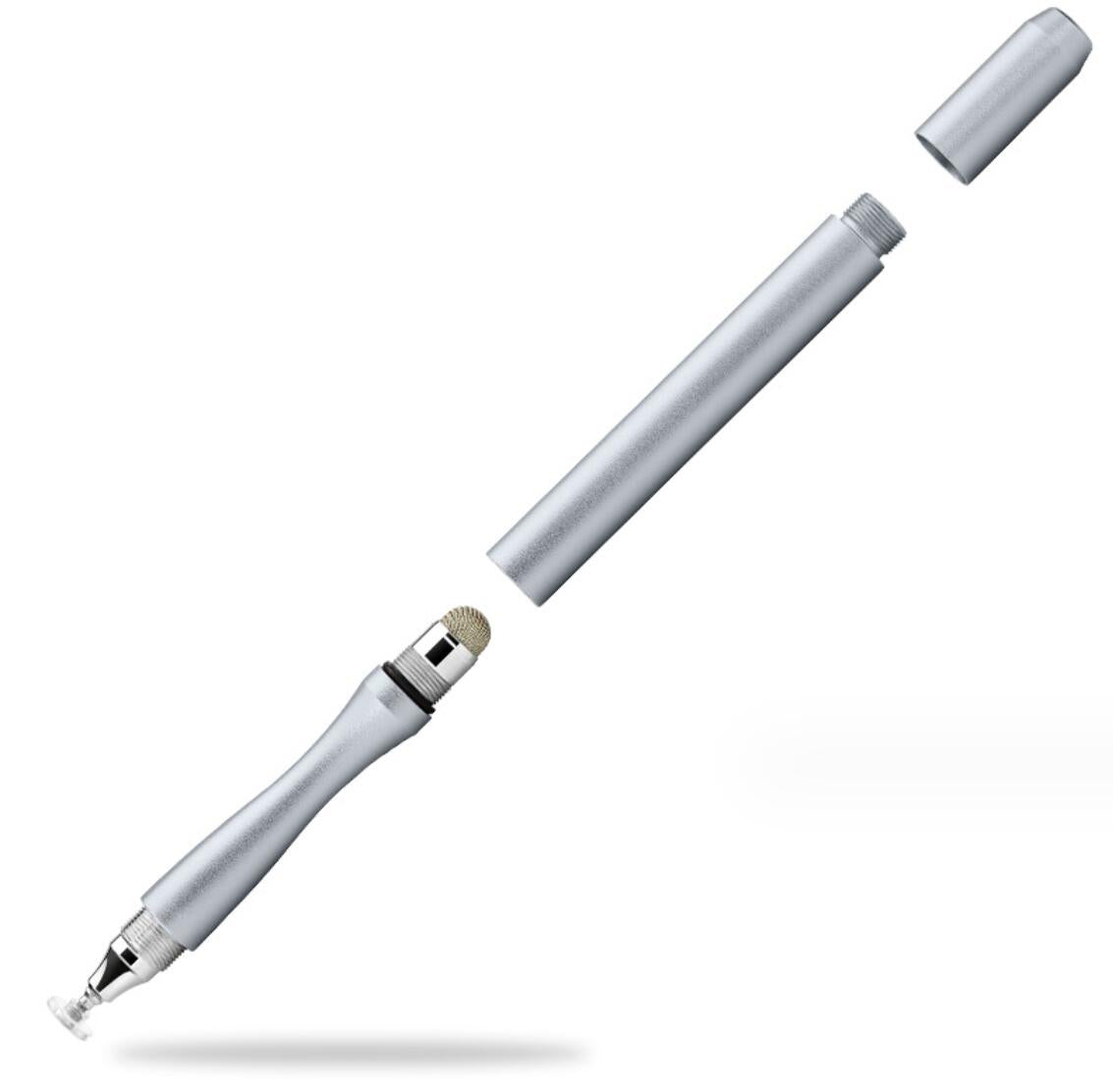 2 in 1 Cloth Tip Dual Suction Disc Interchangeable Capacitive Pen Phone Tablet Painting Stylus