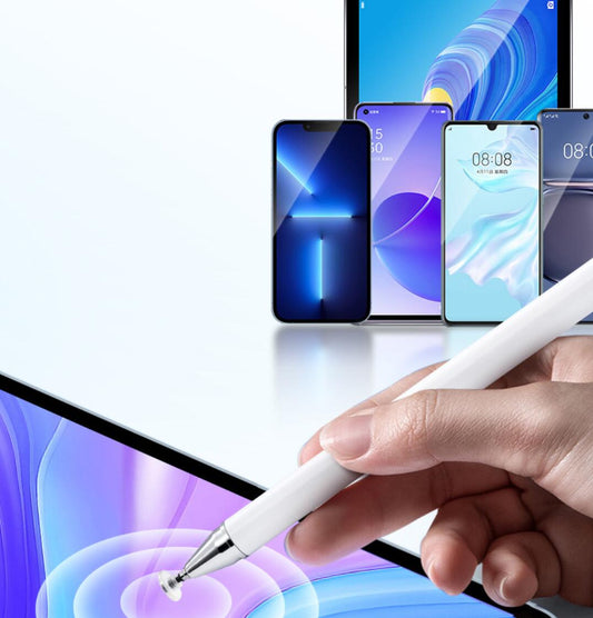 Multi Magnetic Suction Disc Handwriting Capacitive Touch Pen Dual Cloth Tip 2-in-1 Stylus