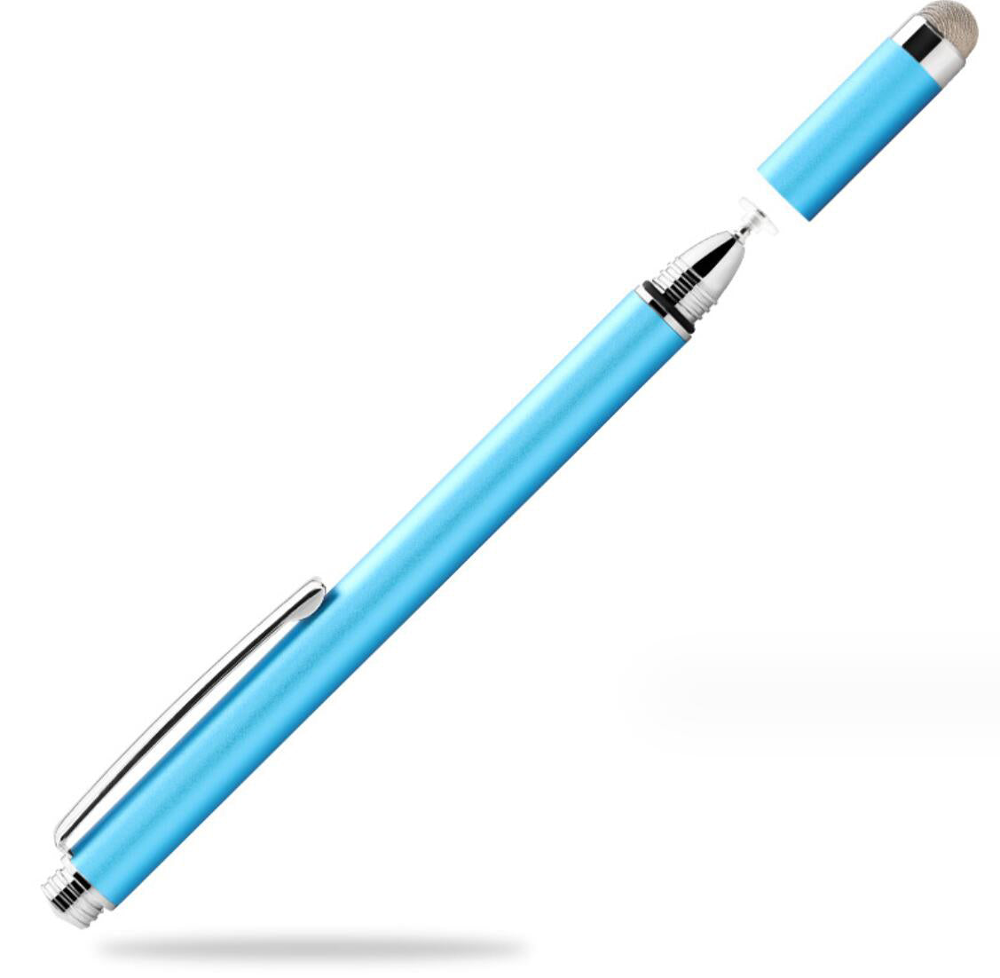 Interchangeable Conductive Cloth Tip Dual Suction Disc Capacitive Pen Touch Stylus