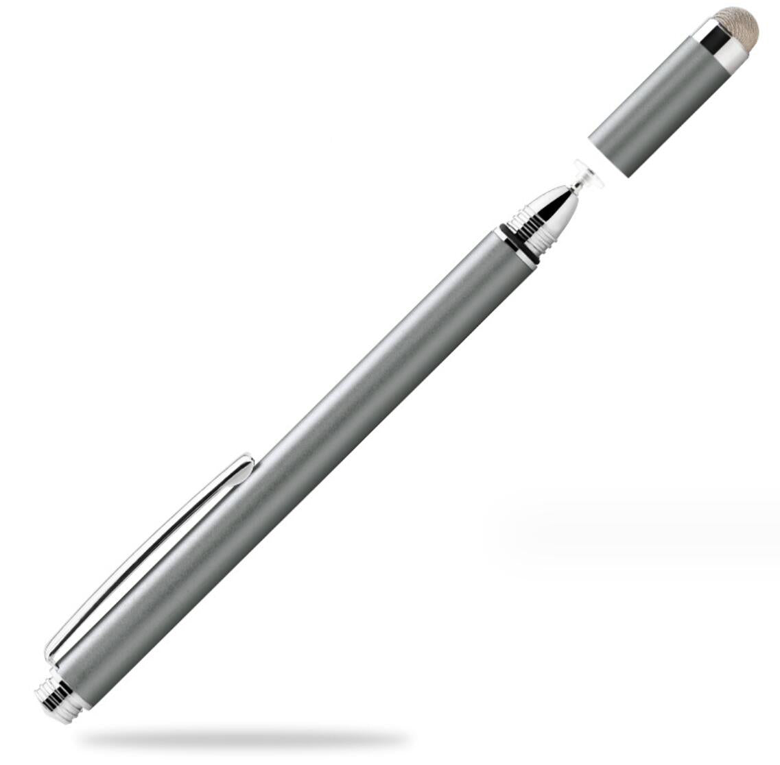 Interchangeable Conductive Cloth Tip Dual Suction Disc Capacitive Pen Touch Stylus