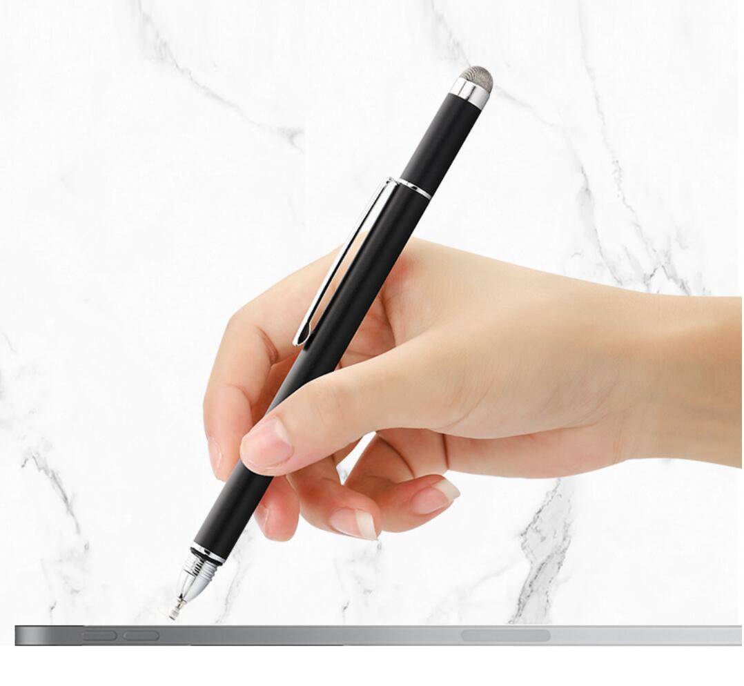 Interchangeable Conductive Cloth Tip Dual Suction Disc Capacitive Pen Touch Stylus