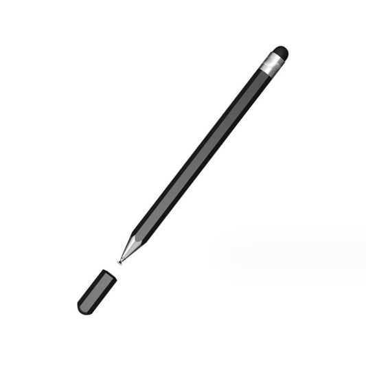 Hexagonal Pencil Shaped Silicone Ruber Tip Dual Suction Disc Stylus Phone Tablet