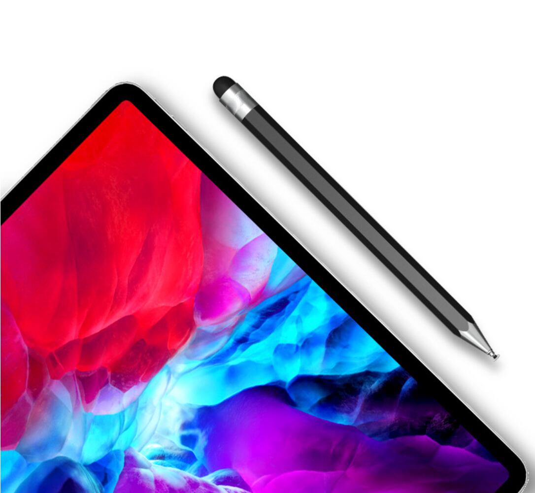 Hexagonal Pencil Shaped Silicone Ruber Tip Dual Suction Disc Stylus Phone Tablet