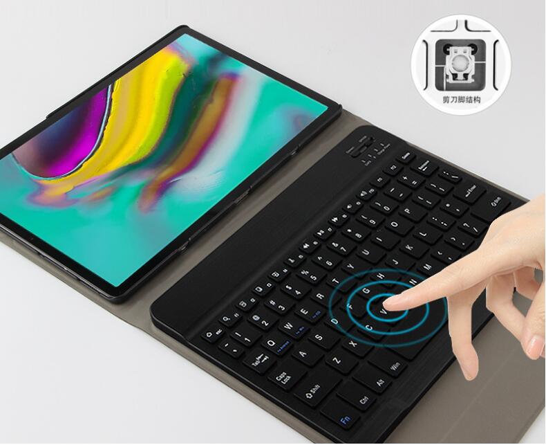 Classical Book Samsung Galaxy Tab A 10.1 (2019) Keyboard Case Stand Magneti