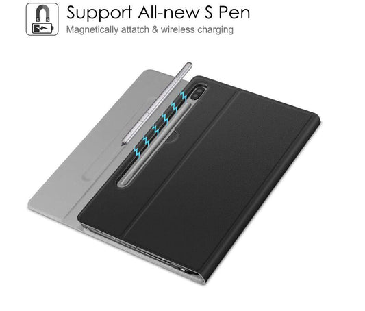 Classical Book Samsung Galaxy Tab S6 Keyboard Case Stand Magnetic Detachable