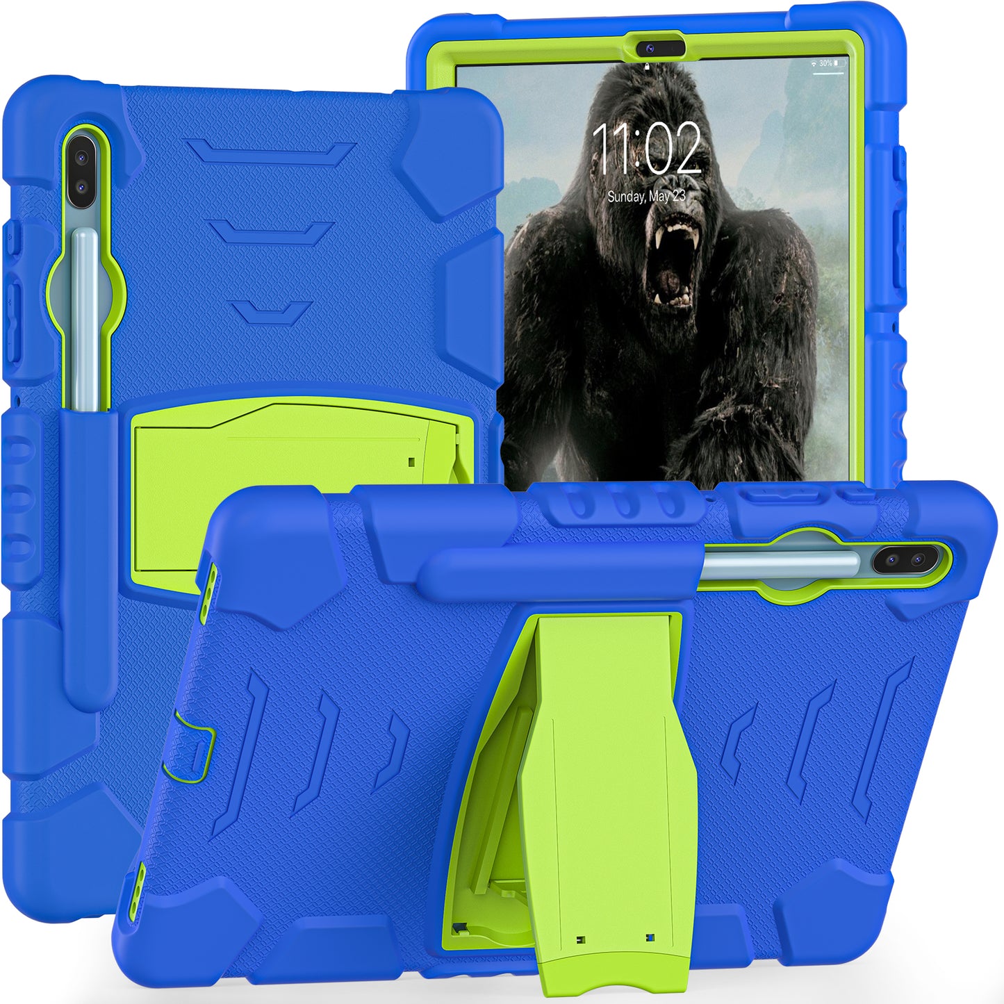 Gorilla King Kong Galaxy Tab S6 Case Full Body Triple Protection Folding Stand