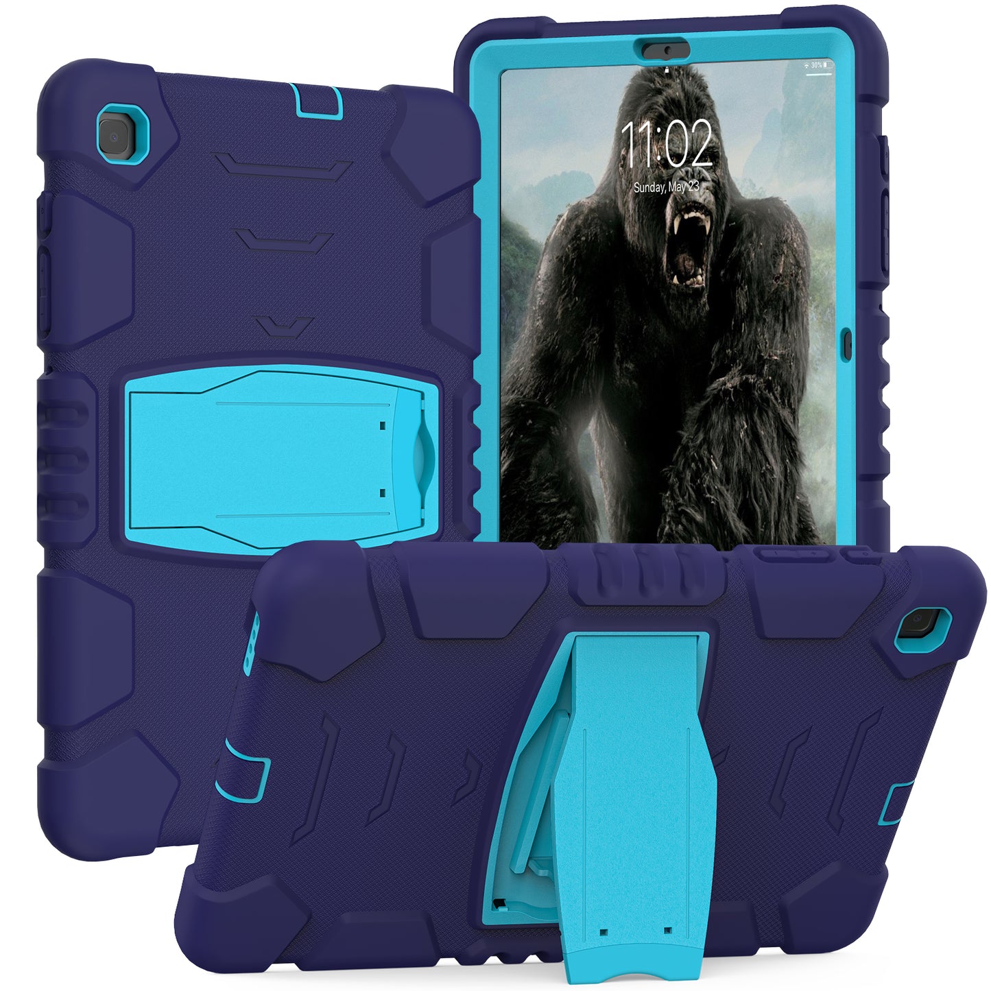 Gorilla King Kong Galaxy Tab S6 Lite Case Full Body Triple Protection Folding Stand