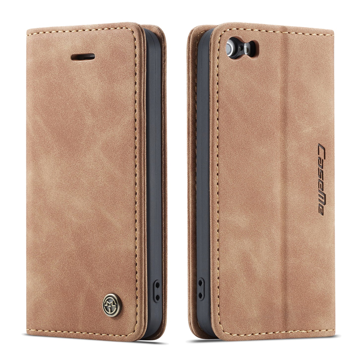 CASEME Luxury Antique iPhone 5 5s Leather Case Wallet