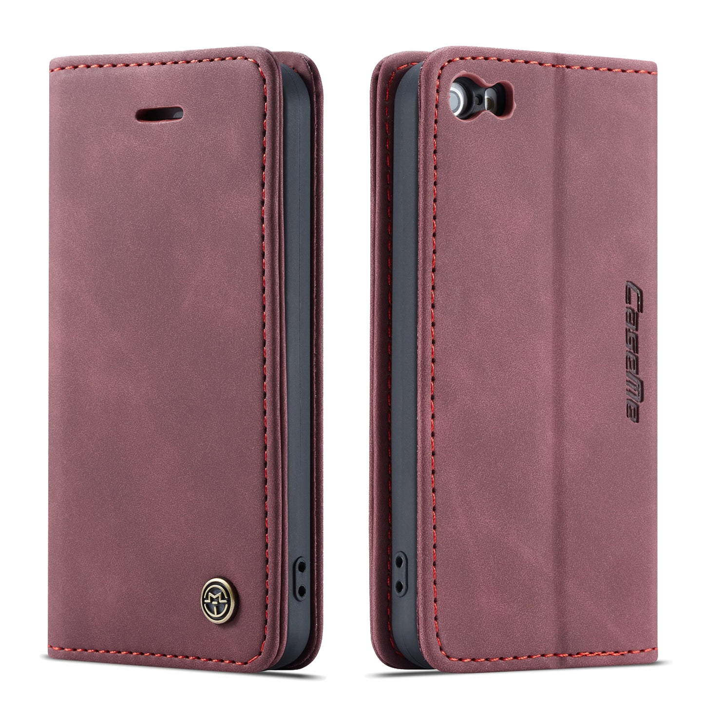 CASEME Luxury Antique iPhone 5 5s Leather Case Wallet