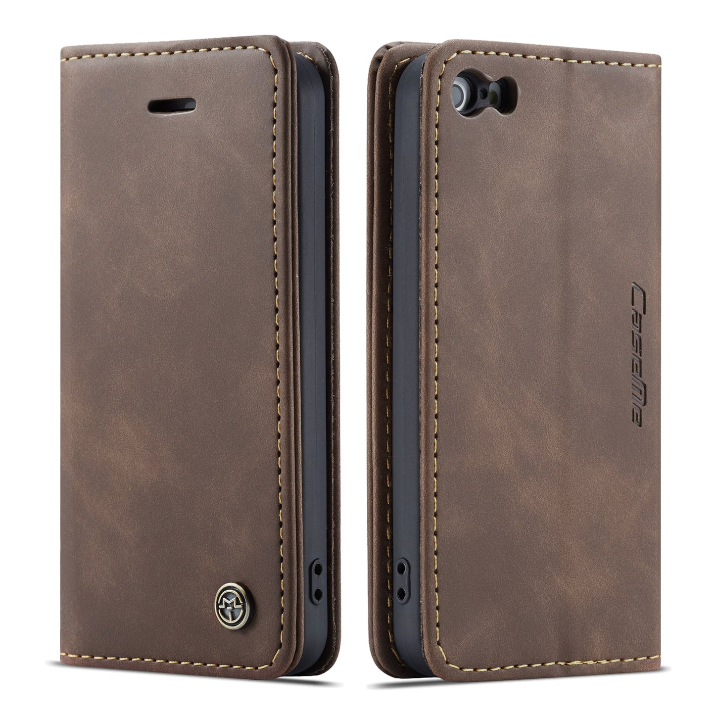 CASEME Luxury Antique iPhone 5 5s Leather Case Wallet