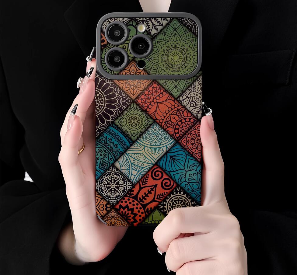 checkered-mandala-pattern-iphone-17-pro-max-case_1