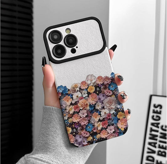 colorful-flowers-painting-iphone-17-pro-max-case-silicone-leather_5