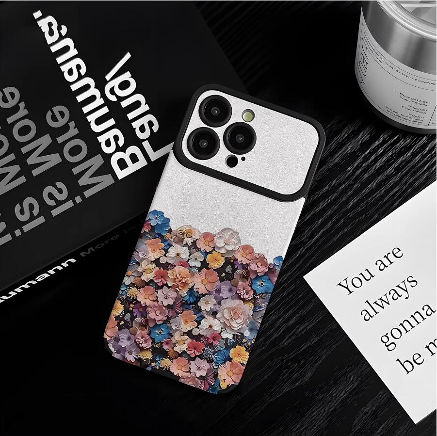 colorful-flowers-painting-iphone-17-pro-max-case-silicone-leather_6