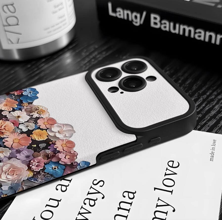 colorful-flowers-painting-iphone-17-pro-max-case-silicone-leather_7