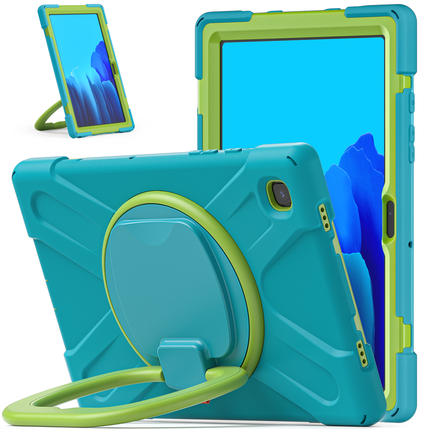 Pirate Box Galaxy Tab A7 Case Hook Stand Rotating with Hand Holder Shoulder Strap