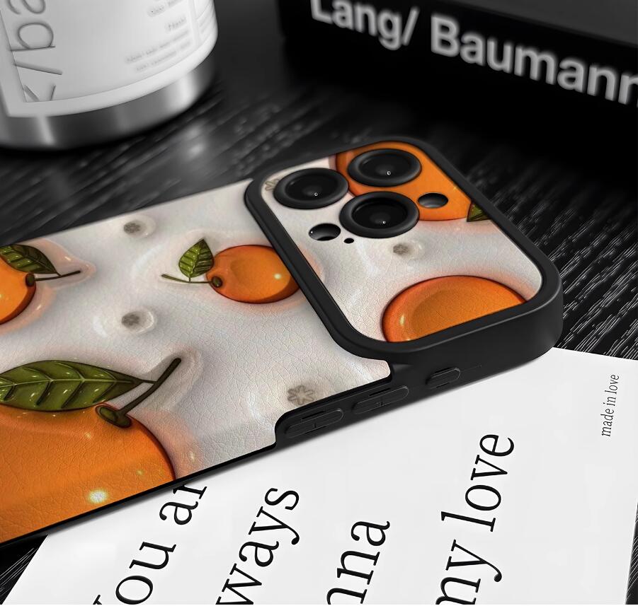 embossed-orange-painting-iphone-17-pro-max-case-silicone-leather_7