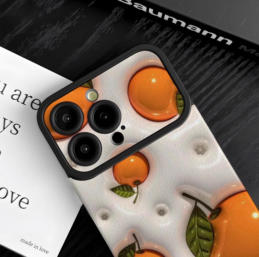 embossed-orange-painting-iphone-17-pro-max-case-silicone-leather_8