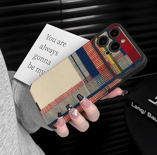 gingham-grid-painting-iphone-17-pro-max-case-silicone_1