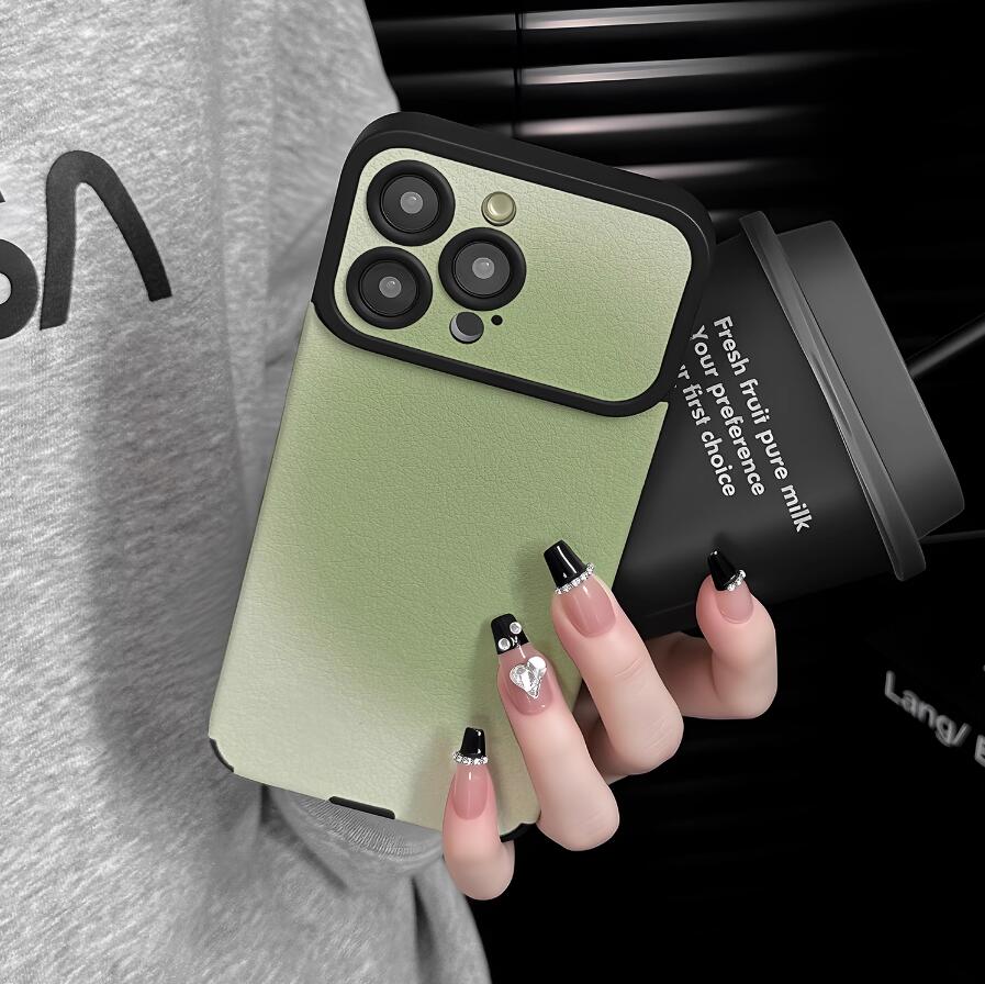 gradient-green-painting-iphone-17-pro-max-case-silicone-leather_2